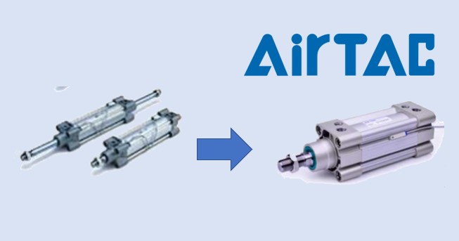 com o substituir um cilindro pneumático para Airtac