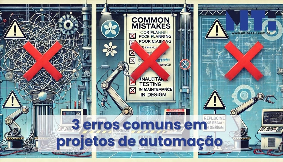 imagem dos 3 erros em projetos de automação