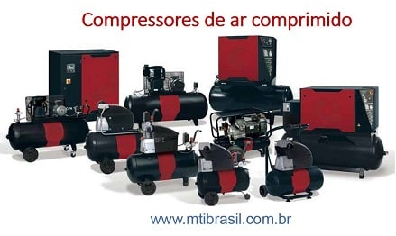 Imagem de compressores de ar comprimido