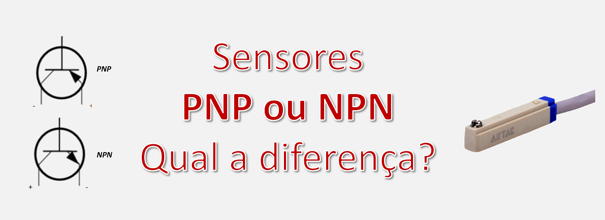 imagem dos sensores PNP vs NPN para cilindros pneumáticos