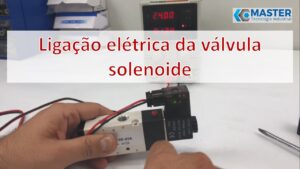 Imagem do vídeo explicando como fazer ligação elétrica de uma válvula solenoide
