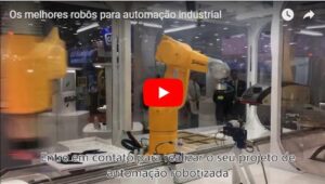 imagem do vídeo com robôs para automação industrial
