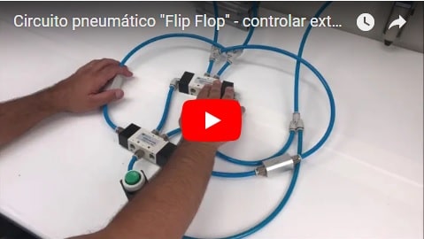imagem do vídeo sobre o circuito pneumático flip-flop