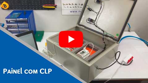 imagem do vídeo do painel eletropneumático com CLP