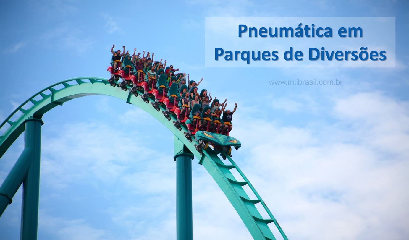 imagem da pneumática em parques de diversões