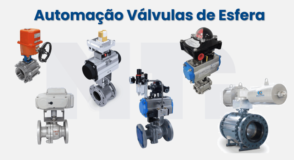 imagem de exemplos de automação de válvulas de esfera
