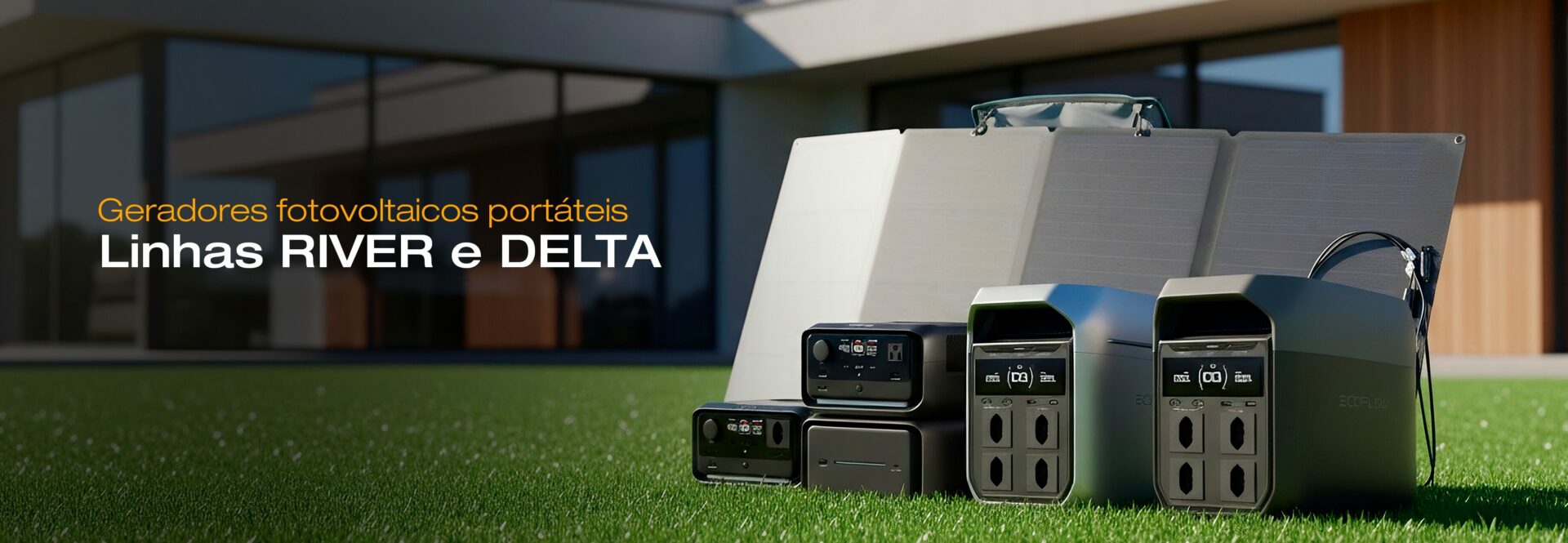 banner linha Ecoflow River e Delta
